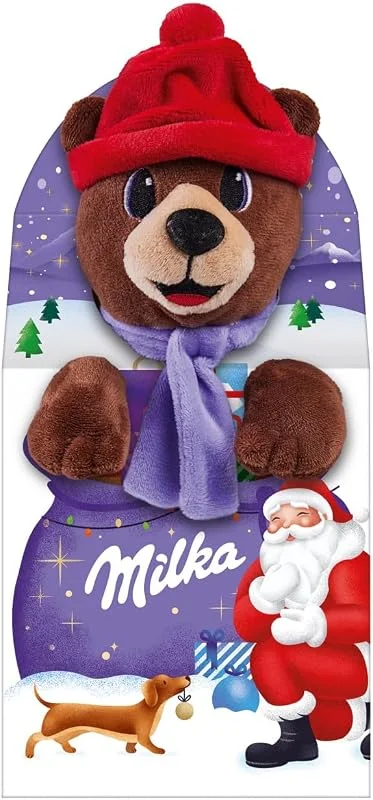 Visita la tienda de Milka Milka Peluches con chocolatinas sorpresa, Especial Navidad, 96g — Adviento y mesa