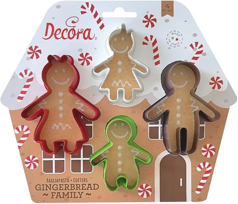 DECORA 0255245 SET 4 CORTADORES GINGERBREAD FAMILY — Hogar y cocina