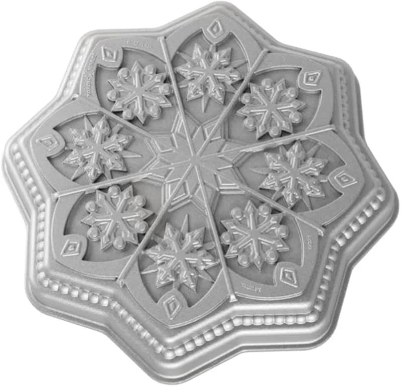Nordic Ware Sweet Snowflakes - Molde metálico para galletas de mantequilla — Hogar y cocina