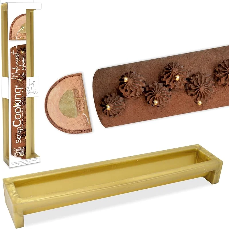 ScrapCooking - Molde de silicona inserto tronco de Navidad 25 cm - 2971 — Hogar y cocina