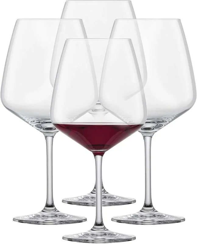 Visita la tienda de Schott Zwiesel Schott Zwiesel Tulip - Juego de 4 copas de vino tinto borgoña para vino tinto, aptas para lavavajillas, fabricadas en Alemania (26 onzas) — Vino y mesa festiva