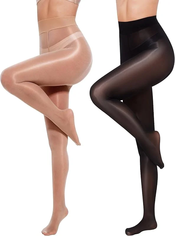 Visita la tienda de Becellen Becellen 2 Pieza Medias Mujer, 8 Den Brillante Pantys Reductoras Transparentes Medias Color Carne Sexy Pantys Talla Grande Medias Negro Irrompibles Mujer — Ropa Navidad
