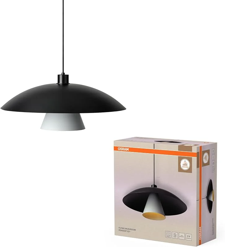 Visita la tienda de OSRAM OSRAM DECOR Seta voladora Lámpara colgante E27 Negro, Blanco — Cena a la luz de velas