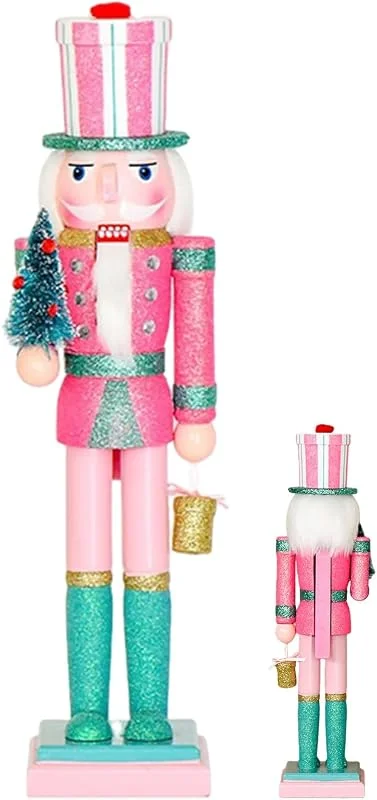 Generisch Cascanueces Decoración Navideña Figura De Madera 38 Centímetros — Decoracion Navidad