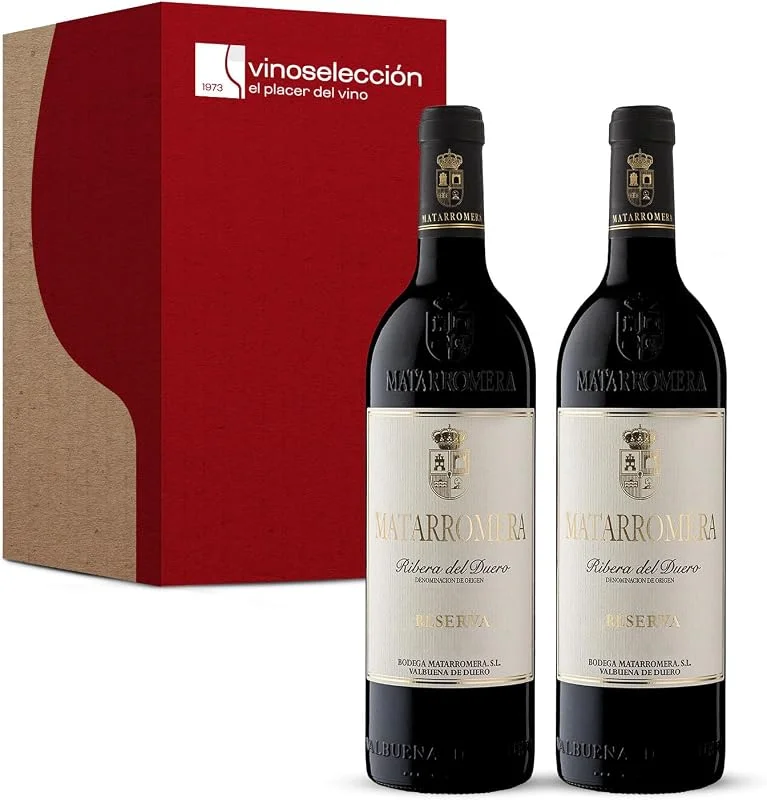 Visita la tienda de VINOSELECCION Matarromera Reserva 2019 Tinto D.O. Ribera del Duero 2 Botellas x 75 cl — Vino y mesa festiva