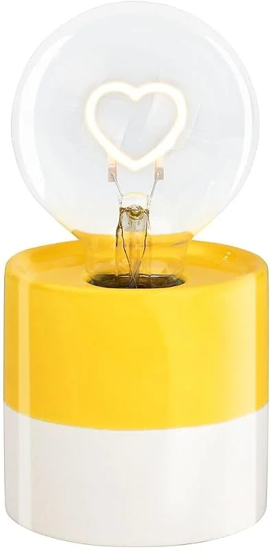 moses. Smile - Lámpara LED decorativa con forma de corazón, funciona con pilas, lámpara de mesa con luz LED, iluminación decorativa para toda la casa, bodas o celebraciones — Cena a la luz de velas