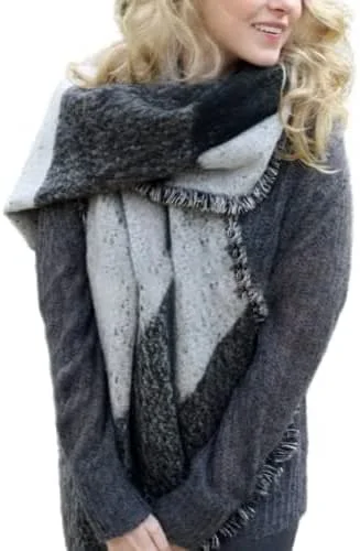 Visita la tienda de JFAN JFAN Bufanda Mujer Tipo Mantas Larga Suave Combinaciones Inesperadas Bufanda para Invierno — Ropa Navidad