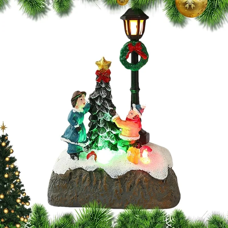 Genérico Casas de Pueblo Navideñas, Casas de Pueblo Navideñas Iluminadas de — Decoracion Navidad