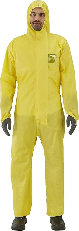 Visita la tienda de Ansell Ansell AlphaTec 2300 Model 132 Traje Químico Desechable Amarillo — Ropa Navidad