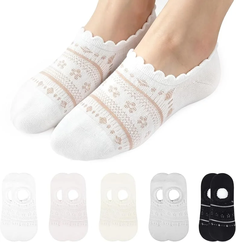 Visita la tienda de Queenshin Calcetines Algodón de Encaje Con Volantes Mujer Malla Finos de Verano — Decoracion Navidad