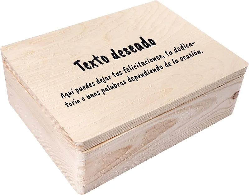 Visita la tienda de Creative DECO Creative DECO Caja de Regalo con tu Texto Personalizado para Cumpleaños — Envoltorio regalo