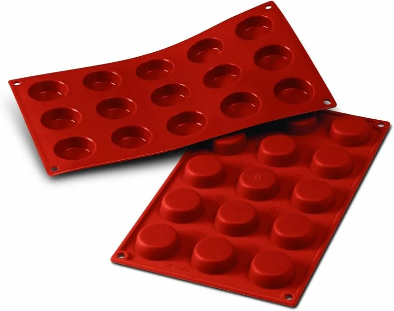 Visita la tienda de silikomart Silikomart, SF043 Molde de silicona para Monoporciones TORTINA, Antiadherente, 15 Cupcakes, Pack de 1 Molde para tartas, Ø 40 h 13 mm, Made in Italy — Hogar y cocina