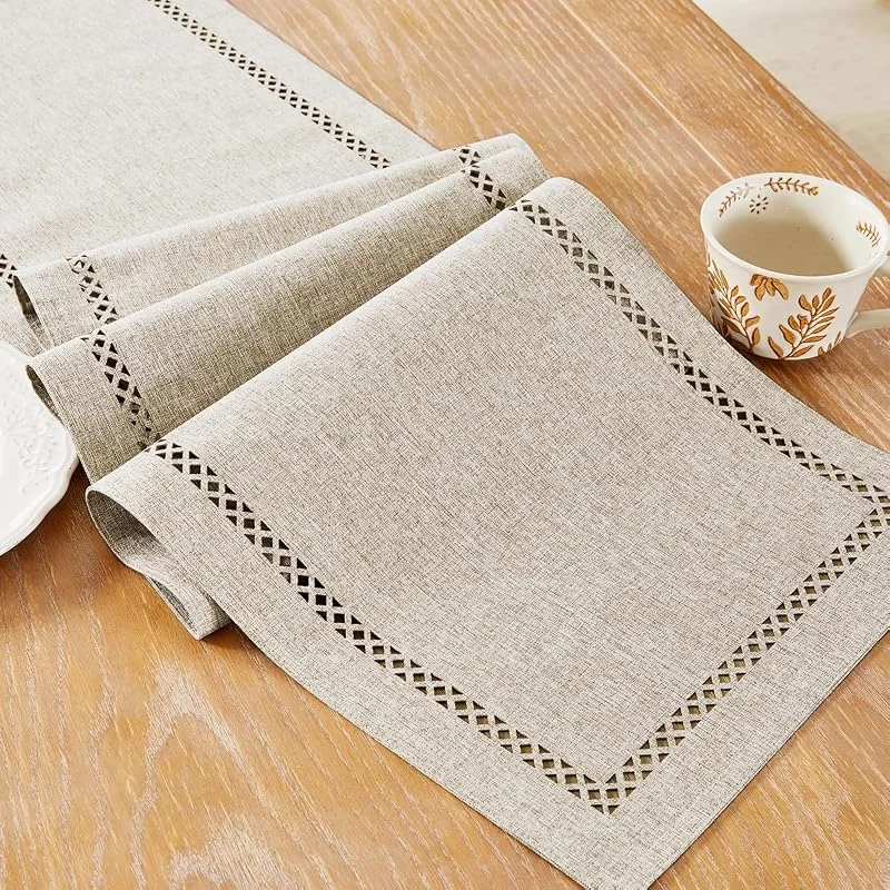 Visita la tienda de Aoztio Camino de Mesa Café, Apariencia de Lino 33 x 90 cm — Hogar y cocina