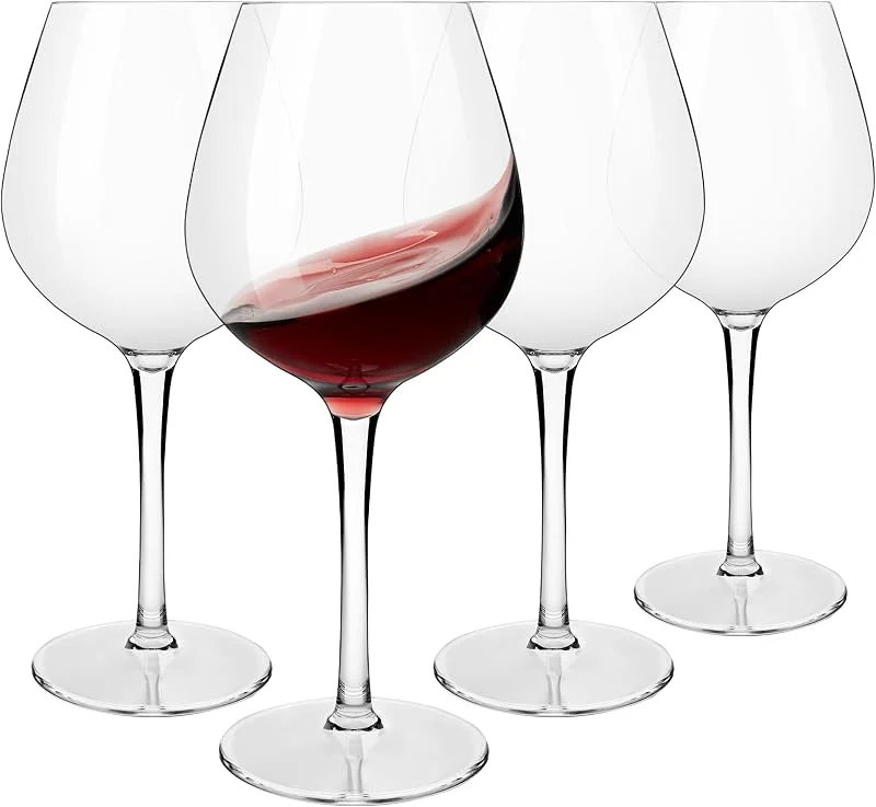 Visita la tienda de HAHASHOW HAHASHOW Irrompibles Copas de Vino Tinto de Plástico Tritan 500 ml Set de 4 — Vino y mesa festiva