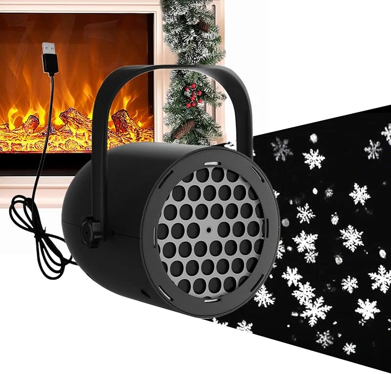 Generic Proyector Navideño Copo De Nieve LED Iluminación Ambiental — Luces Navidad