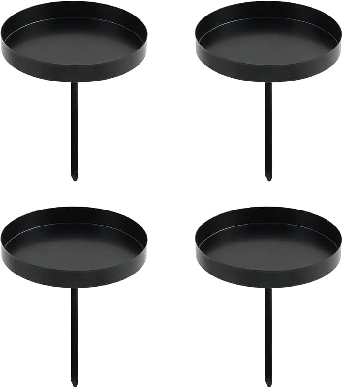 Sprinlot 6cm Portavelas de Adviento, Candelabro para Corona Navidad, Portavelas de Corona de Adviento, Porta Velas Candelero de Metal del Estilo Retro, para DIY Corona Decoración de Mesa — Adviento y mesa