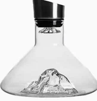 MeYuxg Decantador de vino tinto Iceberg de cristal, 1500 ml, decantador de vino — Vino y mesa festiva