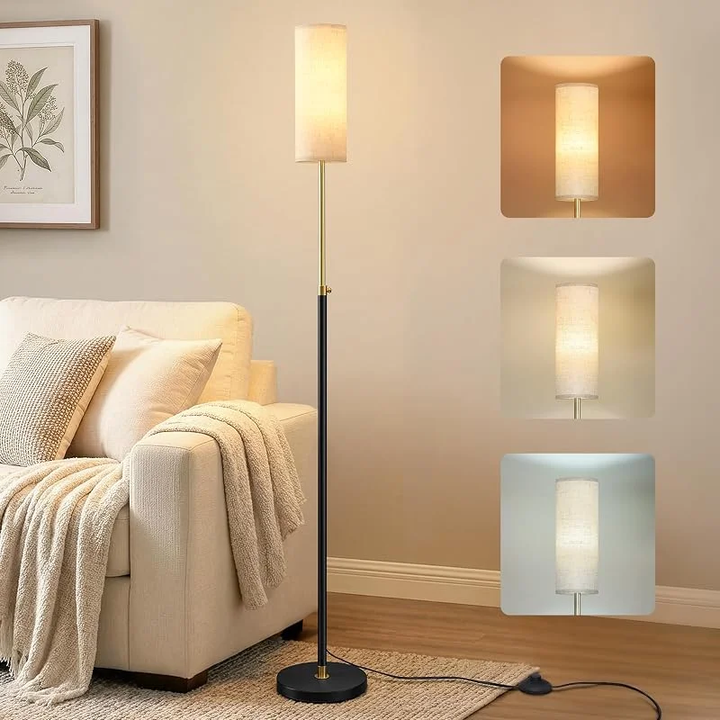 Visita la tienda de VASAGLE VASAGLE Lámpara de Pie LED, con Interruptor de Pie, 148 cm — Luces Navidad