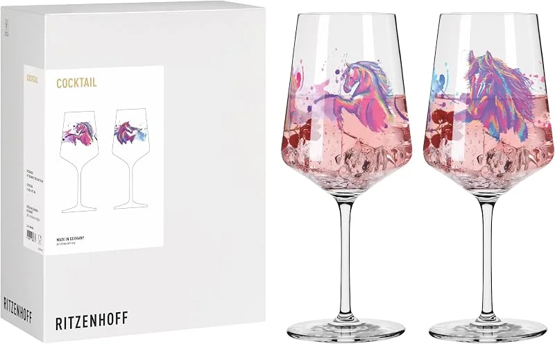 Visita la tienda de RITZENHOFF RITZENHOFF Juego de 2 vasos de cóctel - 500 ml - Fabricado en Alemania — Vino y mesa festiva