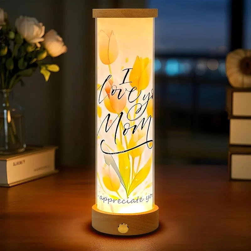 Wekity Lámpara de escritorio de girasol, recargable por USB, lámpara de mesa de flores de atenuación continua, plantas artificiales LED con florero, luz nocturna, lámpara de jarrón de vidrio para — Cena a la luz de velas