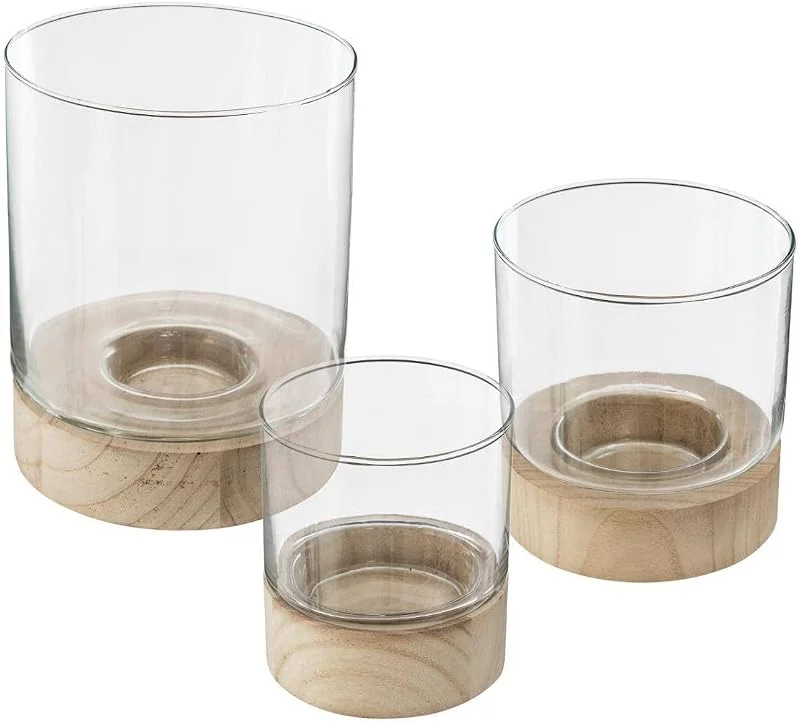 Visita la tienda de ATMOSPHERA CREATEUR D'INTERIEUR Juego de 3 portavelas de cristal — Cena a la luz de velas