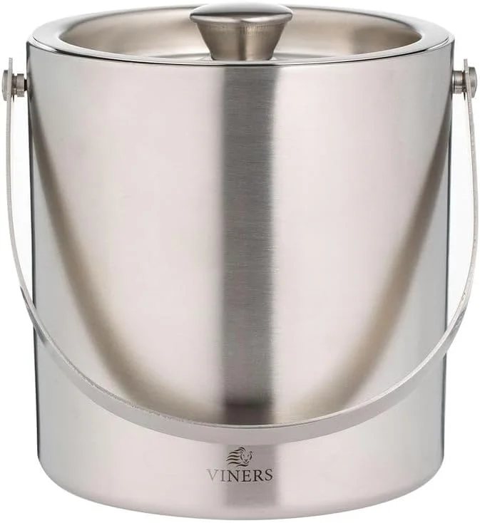 Viners Barware - Cubo de hielo de doble pared de acero inoxidable, 1, 5 l — Vino y mesa festiva