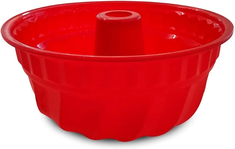 Guardini, Juliette, Molde para budnt cake 22cm. Material: Silicona, Color Rojo. — Hogar y cocina