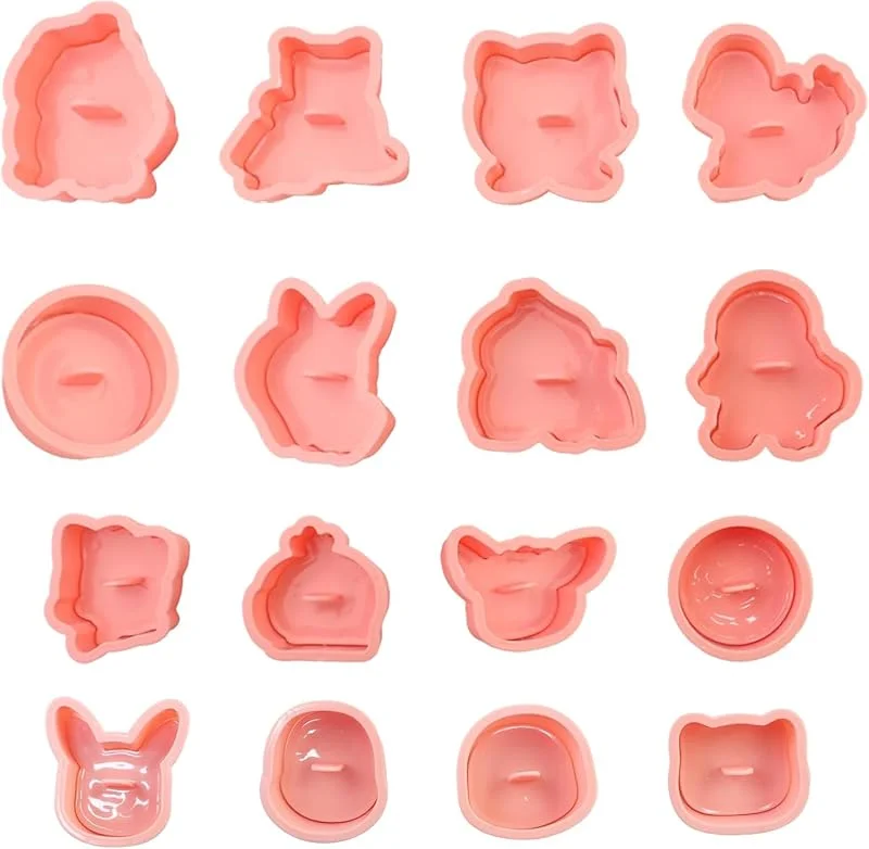 Visita la tienda de BouGPeng BouGPeng 16 Piezas Cortadores Moldes Plástico Cartoon Cookie Cutter — Hogar y cocina