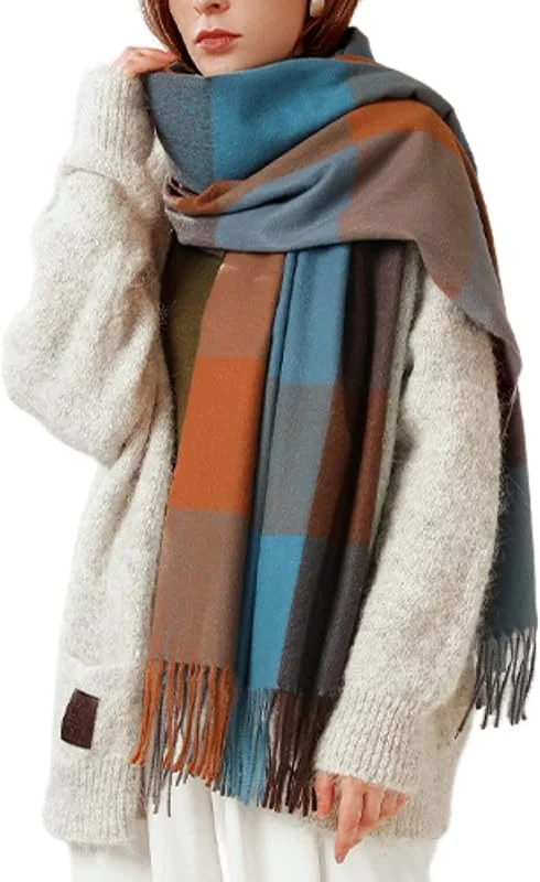 Visita la tienda de NLAND Bufanda Grande para Mujer Invierno - Pañuelos Cuello Fular Suave y Cálido — Ropa Navidad