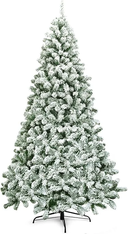 Visita la tienda de COSTWAY COSTWAY Árbol de Navidad Artificial 225 cm, Arbol de Navidad Nevado con Nieve, Agujas de PVC de 1364 Ramas, Arvore de Natal con Soporte de Metal para Hogar Oficina Fiesta — Decoracion Navidad