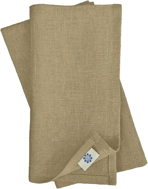 Linen & Cotton Set de 4 Servilletas de Tela Hygge - 100% Lino, Beige (32 x 32 cm) Cuadradas Lavable para Hogar Cocina Comedor Cena Mesa de Centro Cumpleaños Boda Fiesta Navidad Eventos — Hogar y cocina