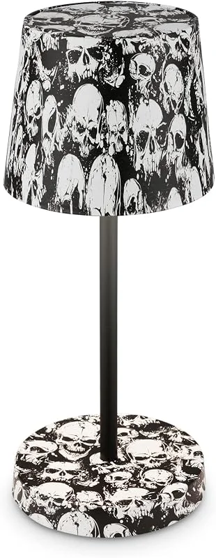 Visita la tienda de Briloner BRILONER - Lámpara LED táctil regulable, IP44, USB-C, luz blanca cálida, inalámbrica, lampara camping, lampara recargable portatil, lampara led recargable, lampara escritorio, 26x10cm, color calaveras — Cena a la luz de velas