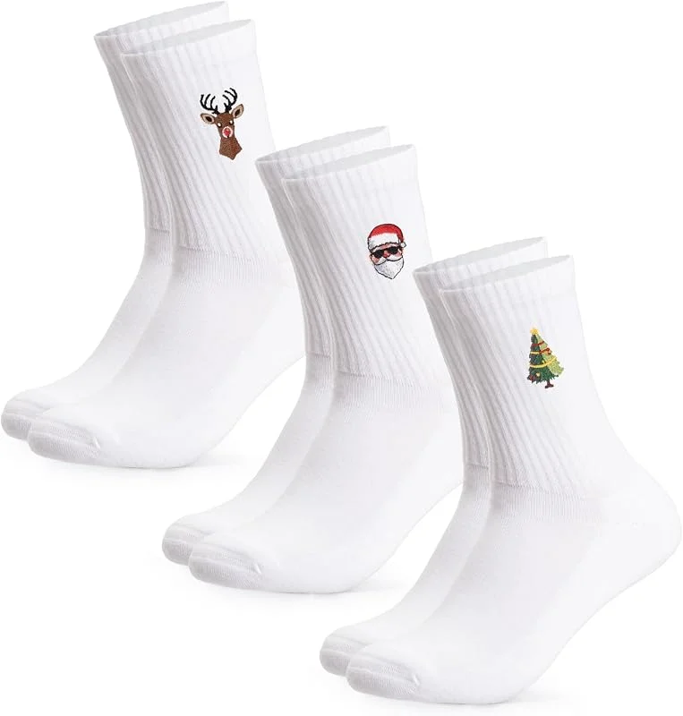 Visita la tienda de Occulto Occulto Calcetines Deporte Navidad para Mujer & Hombre 3 Pares (modelo: Claus) — Decoracion Navidad