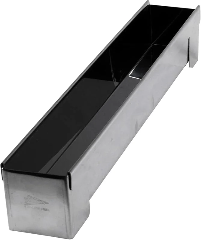 patisse 13923 - Canalero para tronco, molde cuadrado de Navidad, tamaño mini, acero inoxidable, 30 x 4, 5 x 4, 5 x 4, 5 cm, plata — Hogar y cocina