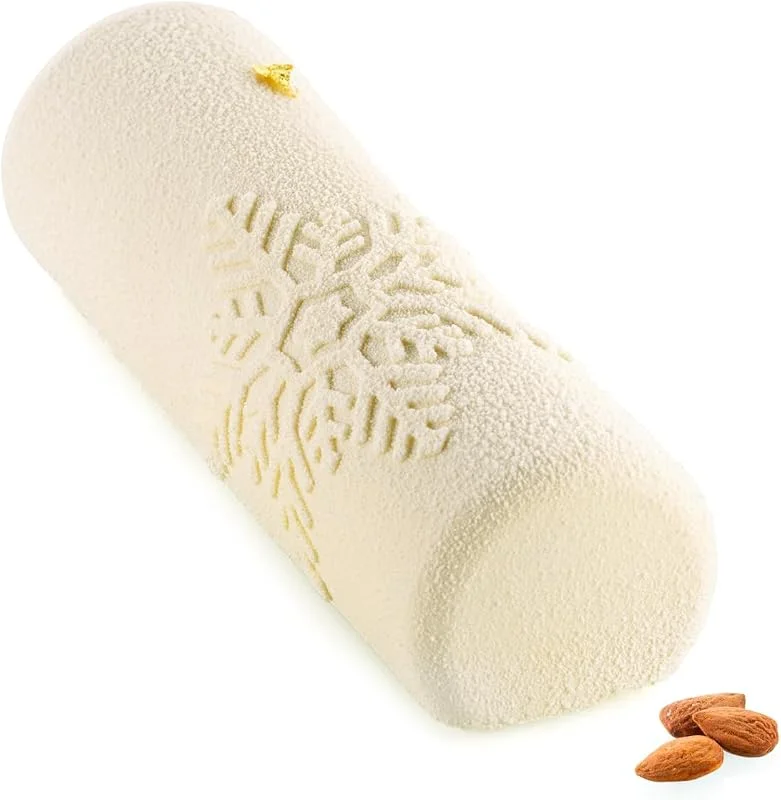 Visita la tienda de silikomart Silikomart Snowfall bûche - Molde de silicona para pasteles – 80 x 250 H 58 mm – Moldes de una porción para pasteles — Hogar y cocina