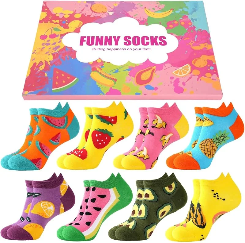 Visita la tienda de Effeet Calcetines Divertidos para Mujeres y Niñas 8 Pares, Regalo Mujer — Decoracion Navidad