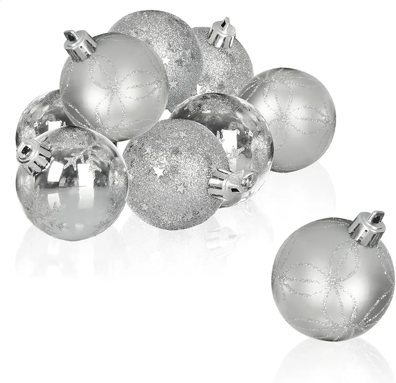 Visita la tienda de com-four COM-FOUR® 9X Bola de Navidad, Bolas de plástico irrompible para Navidad — Decoracion Navidad