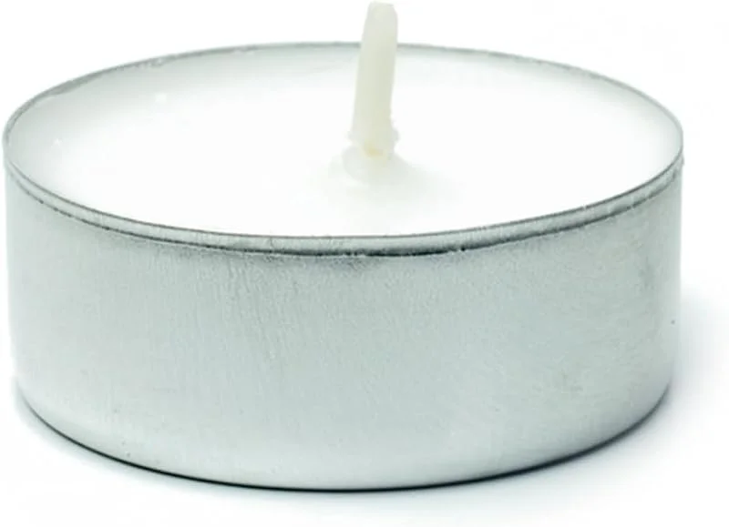 We Can Source It Ltd - X 100 Calidad Blanco Vela Pequeña Velas con Duración de 8 Horas con Garantía Europeo Made To Asegurar Calidad — Cena a la luz de velas