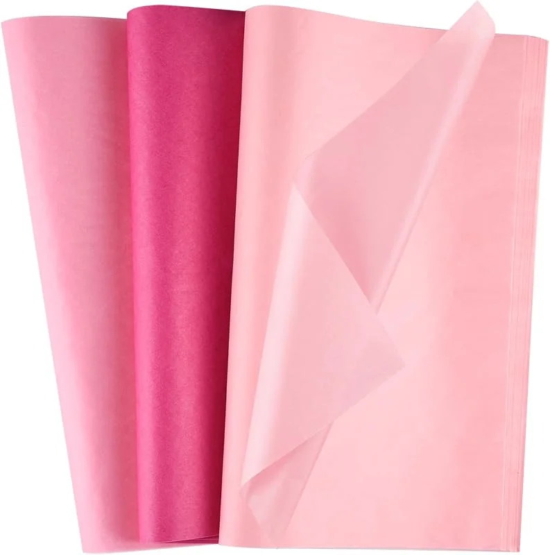 Visita la tienda de Morcheiong Morcheiong 60 hojas de papel de seda rosa multicolor para envolver regalos, papel de seda a granel para manualidades, cumpleaños, vacaciones, boda, decoración de fiesta, festival (20 x 14.5 pulgadas) — Envoltorio regalo