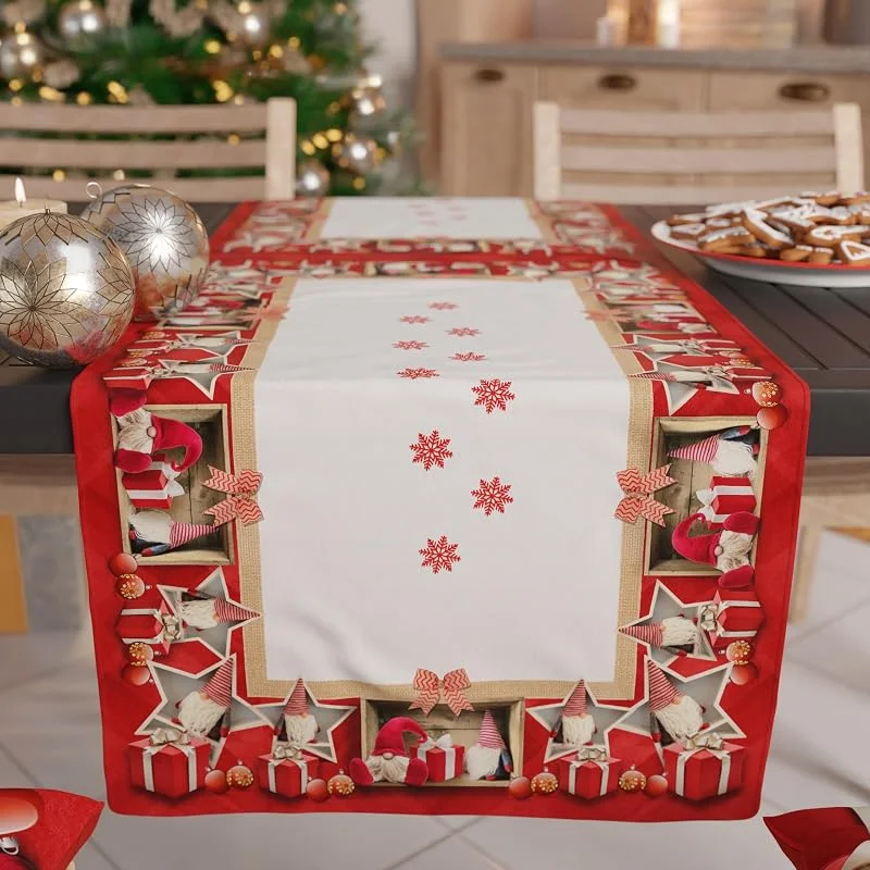 Visita la tienda de PETTI ARTIGIANI ITALIANI Petti - Camino de Mesa Navidad 40x140 cm - Elfo — Decoracion Navidad