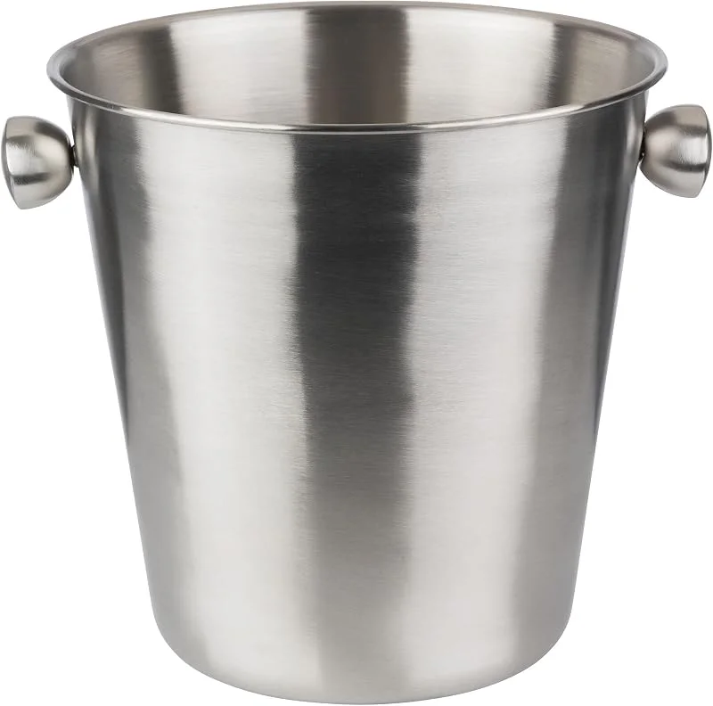 Visita la tienda de Buddy´s Bar Enfriador de Botellas de Vino y champán, de Acero Inoxidable, Interior Mate y Exterior Mate con Asas macizas, Extra Resistente con 4 litros de Capacidad. — Vino y mesa festiva