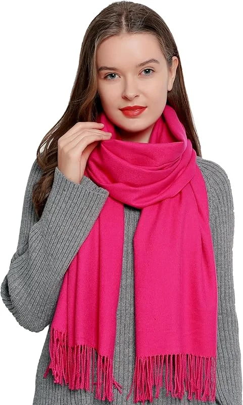 Visita la tienda de DonDon Bufanda de invierno grande para mujer 185 x 65 cm liso suave y cálido — Ropa Navidad