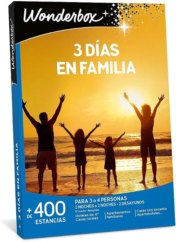 Visita la tienda de WONDERBOX WONDERBOX - Caja Regalo - 3 Días En Familia - Para 3 o 4 personas — Envoltorio regalo