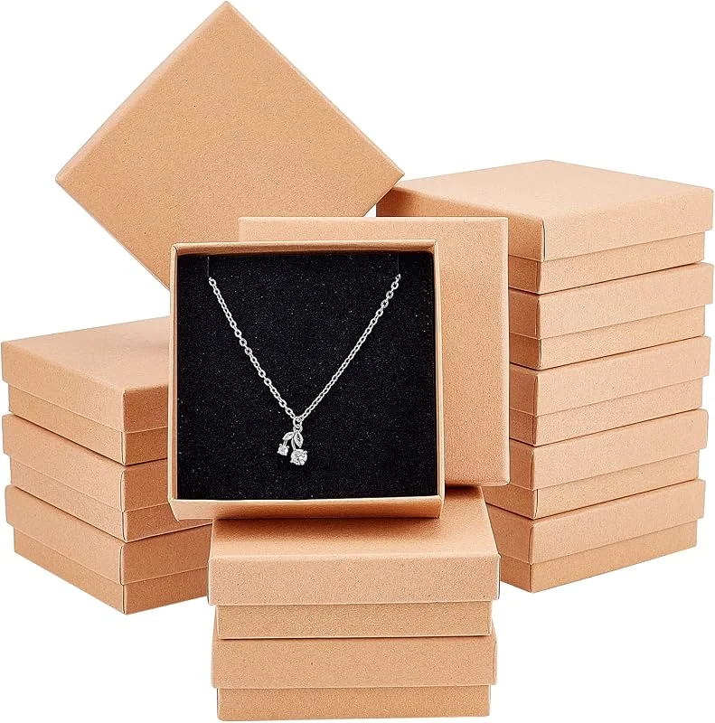 Visita la tienda de NBEADS NBEADS 12 Piezas 9cm Joyero Cuadrado, Caja de Regalo de Cartón para Pulseras Collares Manualidades Embalaje para Cumpleaños Festival de Navidad — Envoltorio regalo