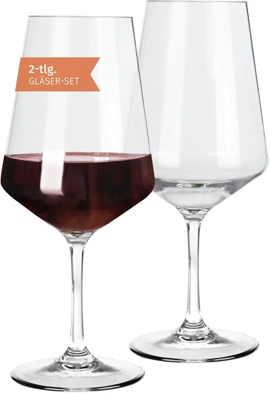 Moritz Milano - Copas de vino tinto (580 ml, policarbonato, 2 unidades, irrompibles, resistentes a los arañazos) — Vino y mesa festiva