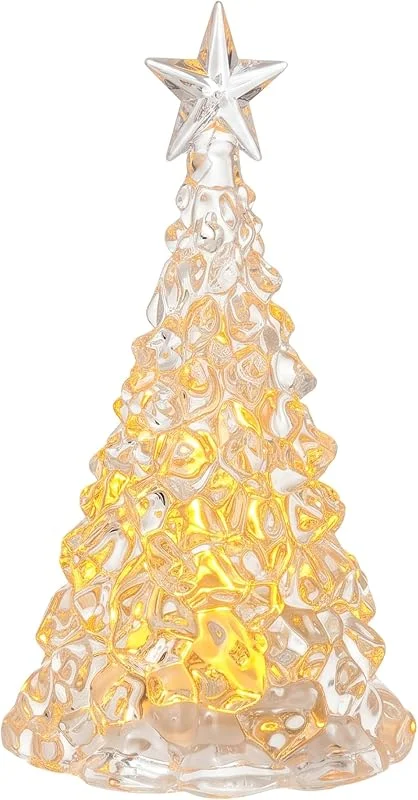 HoveeLuty Árbol de Navidad de Mesa con Luces, centros de Mesa de Navidad LED, Mini árbol de luz Nocturna para decoración Festiva del hogar, Estilo B, decoración de, centros de con luz Nocturna — Decoracion Navidad