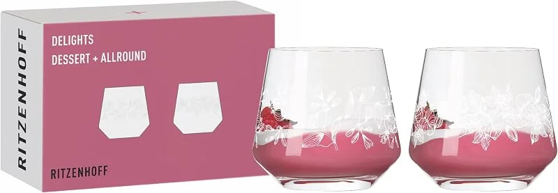 Visita la tienda de RITZENHOFF RITZENHOFF Juego de 2 vasos de postre - 420 ml - Fabricado en Alemania — Adviento y mesa