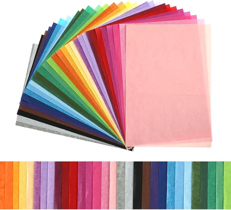 Kesote 300 Papel de Seda Papel de 30 Colores para Hacer Manualidades Decorativas (29 x 20 cm) — Envoltorio regalo