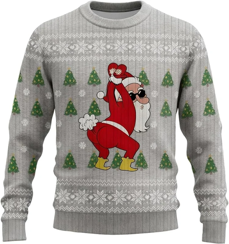 PINTUTU Jersey Navidad Jersey Navideño Hombre Ropa Navideña Jerseis Navideños Camisetas Navideñas Familia Sudadera Navidad Familia Navideños Gracioso Pareja Christmas Jumper Suave — Ropa Navidad