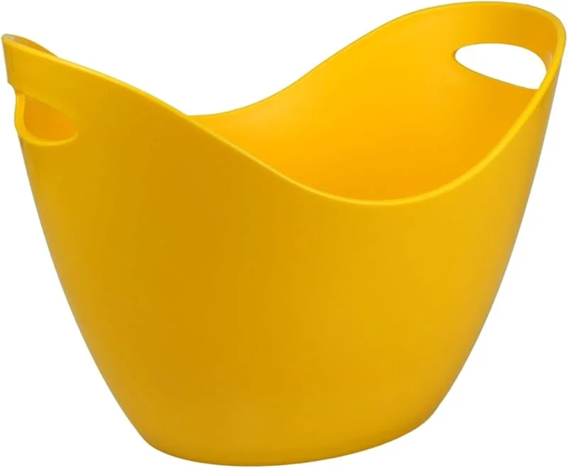 bar@drinkstuff Gold Sonrisa-Enfriador acrílico para Vino y champán, 8 litros, Color Dorado — Vino y mesa festiva